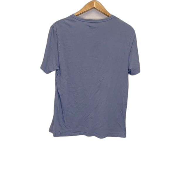 Everlane Blue Short Sleeve Slouchy V-neck T-shirt Size M - Picture 2 of 7